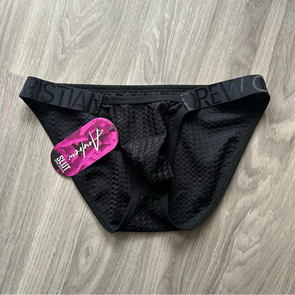 Andrew Christian | Martel Mesh Brief w/ Almost Naked in Black (Medium) - Picture 7 of 16